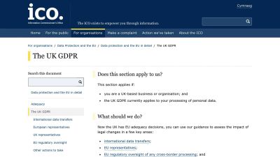 UK GDPR