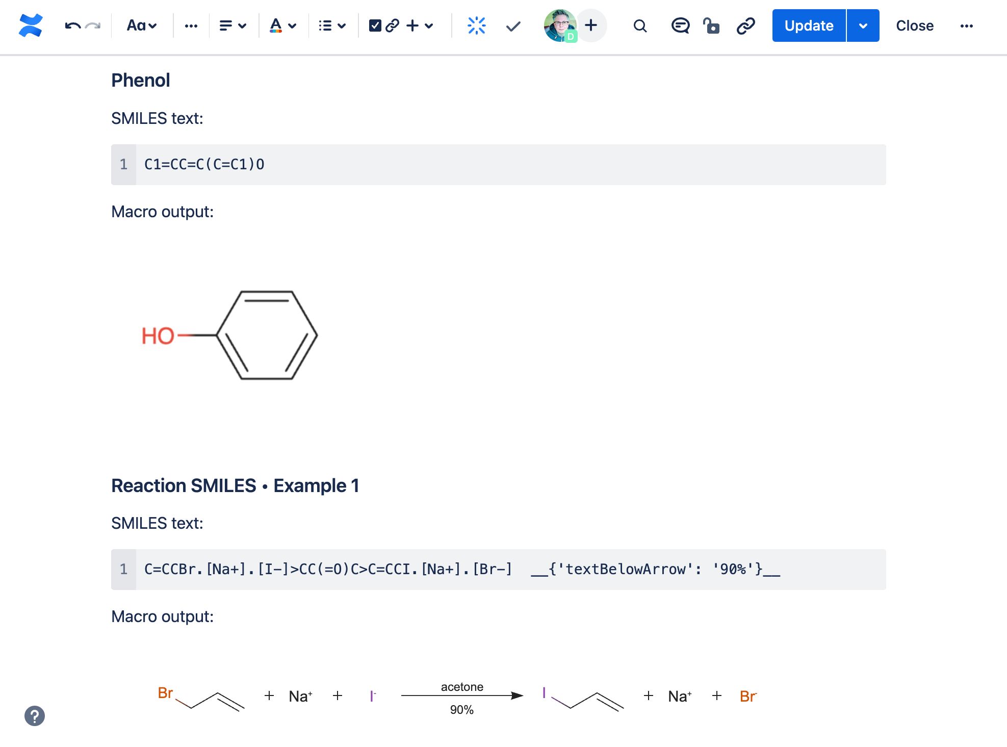 Create 2D chemical structures from SMILES text