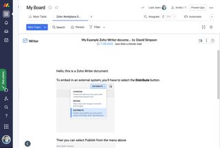 Embed Zoho Writer documents