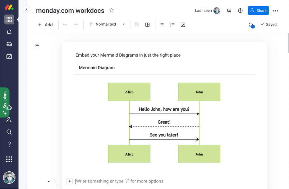 Mermaid Diagrams Embedded